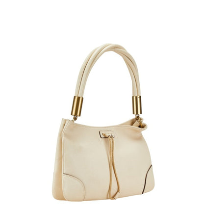 Gucci White Leather Shoulder Bag