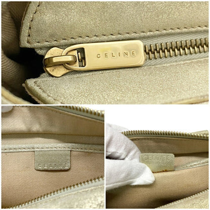 Celine handbag boogie bag silver gold CE00 13 leather Celine ladies plate