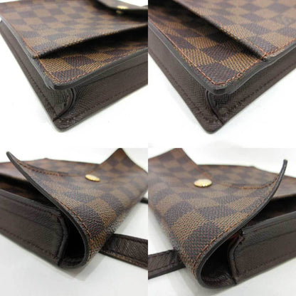 Louis Vuitton Bag Pimlico Ebene Brown Pochette Mini Shoulder Square Ladies Damier N45272