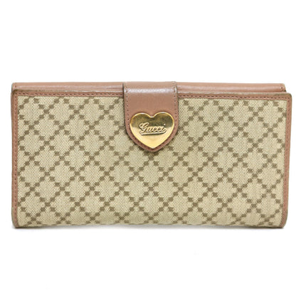 Gucci long wallet Diamante Brown Ladies