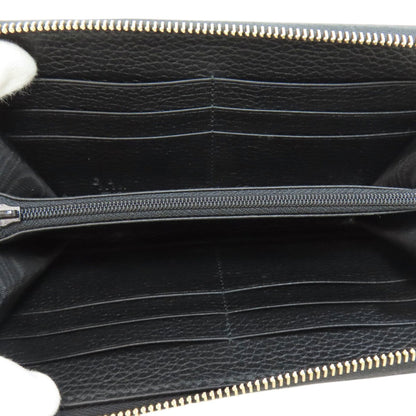 Gucci Black Leather Long Wallet (Bi-Fold)