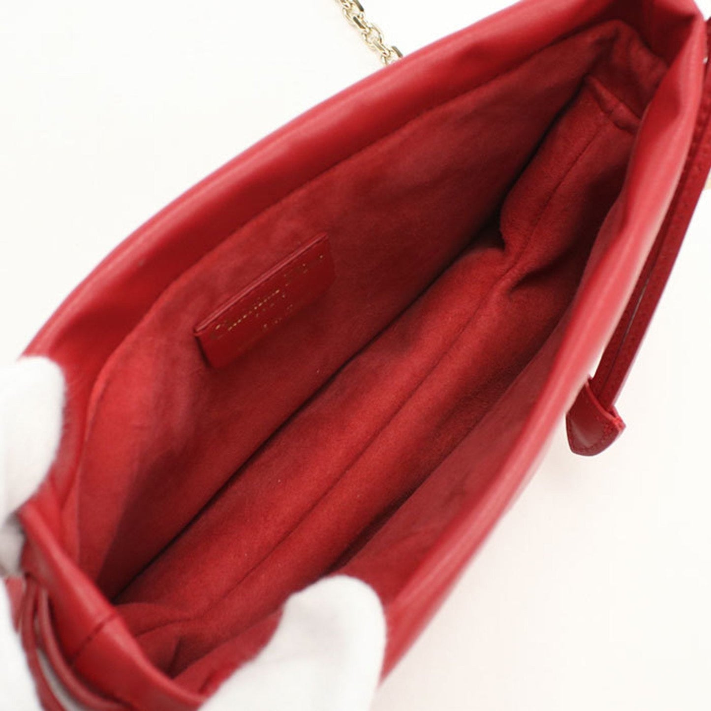 Christian Dior Red Color Leather Handbag ()