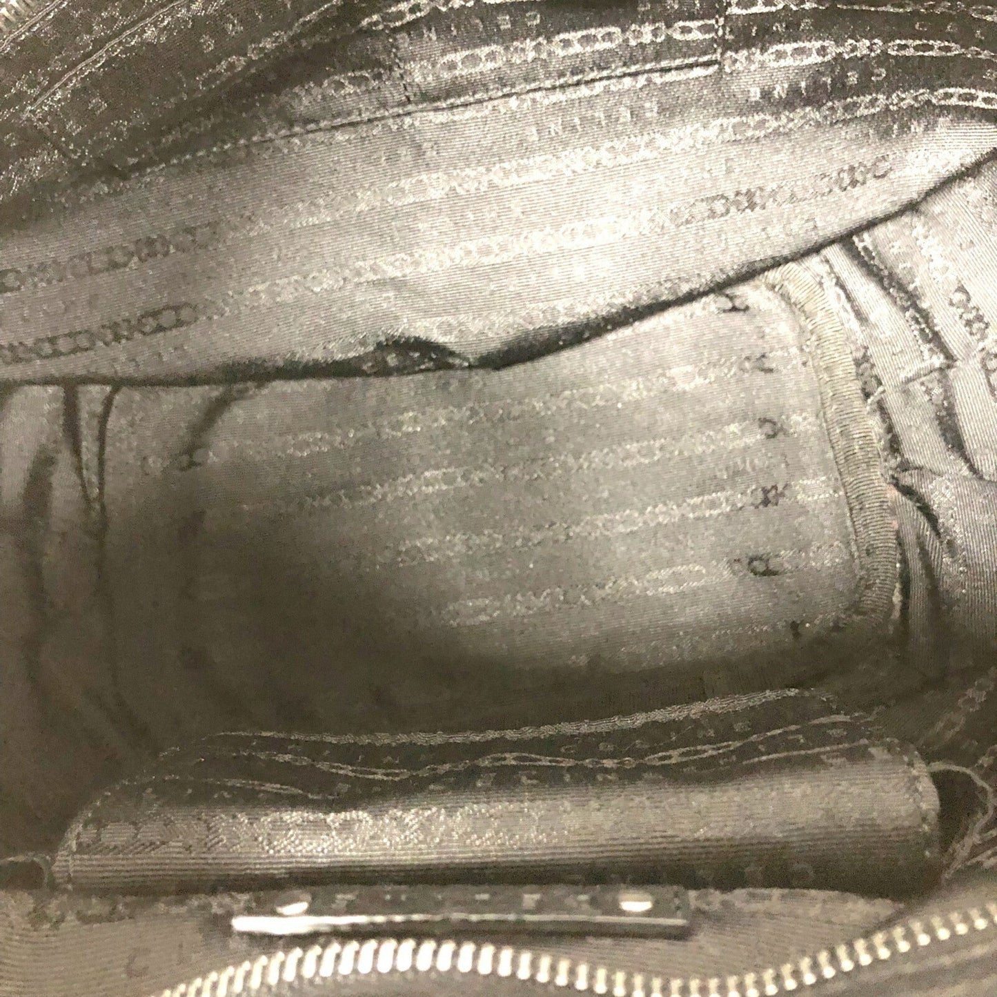 Celine Shoulder Bag Bitter Sweet Leather Black Silver Metal Fittings Women's