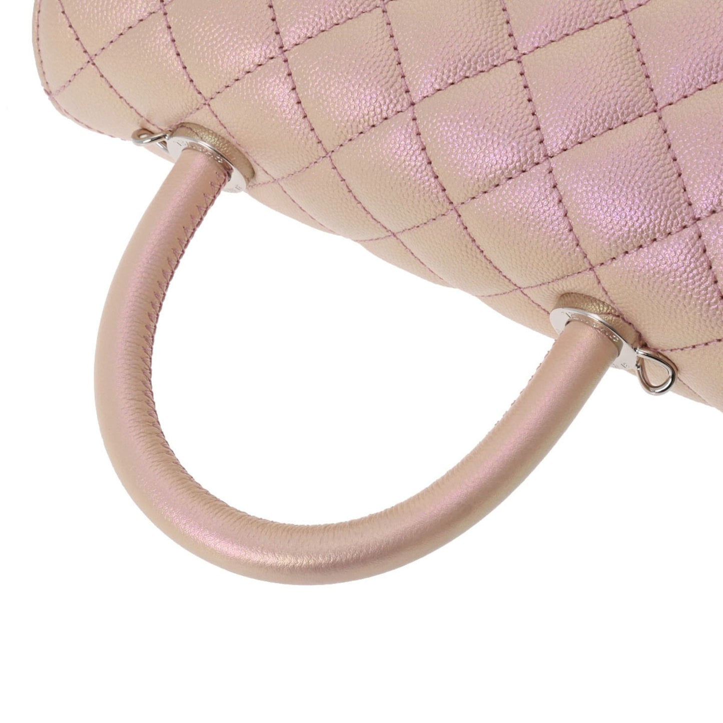 CHANEL Matelasse XS Metallic Pink Gradient Metal Fittings Women's Caviar Skin Bag