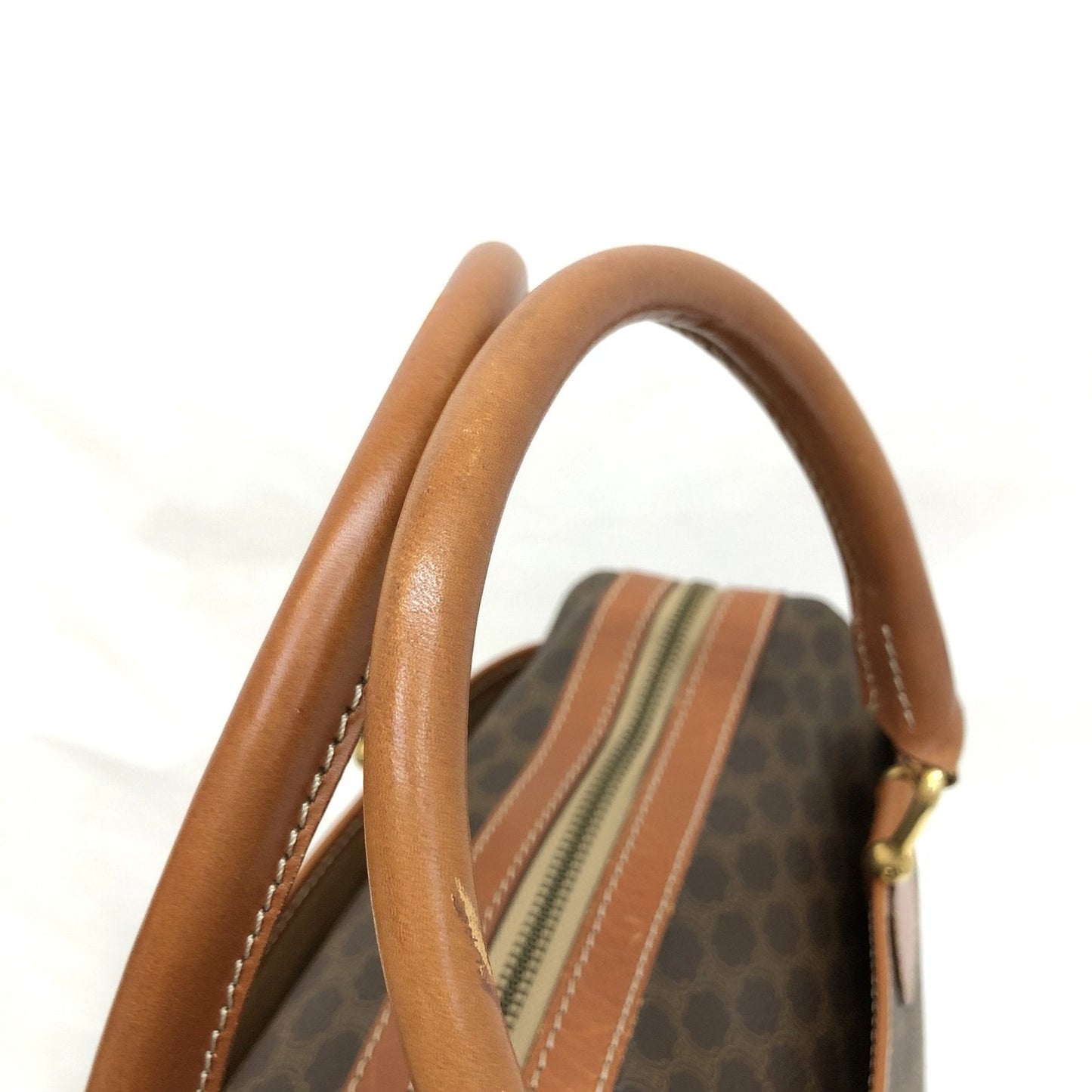 Celine Handbag Mini Boston Bag Macadam Brown Made in Italy Women's Men's IT05WU7V6IUS RLV2483M