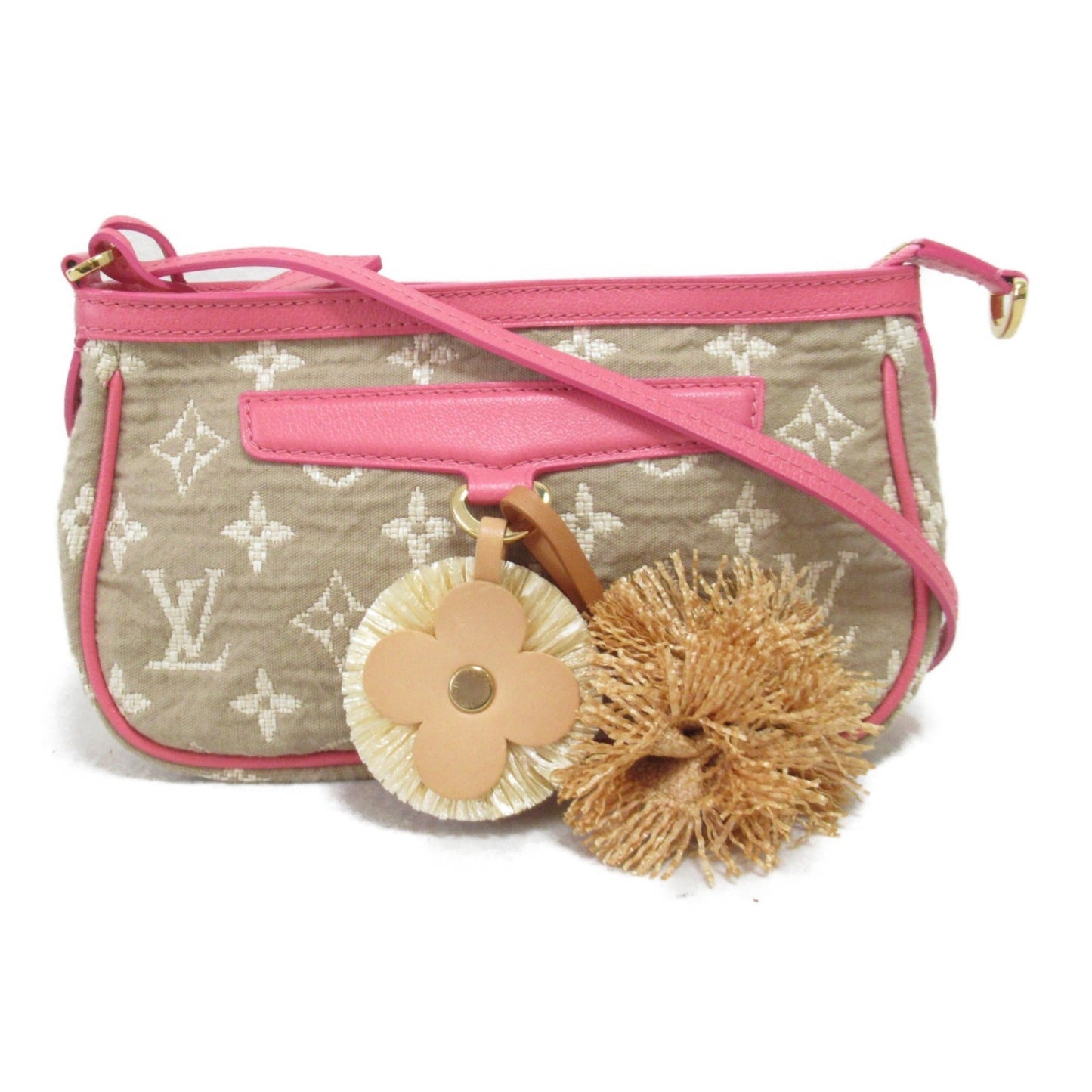 Louis Vuitton Pochette Accessoires Accessory Pouch Pink Rose PVC coated canvas Monogram Sabia M93069