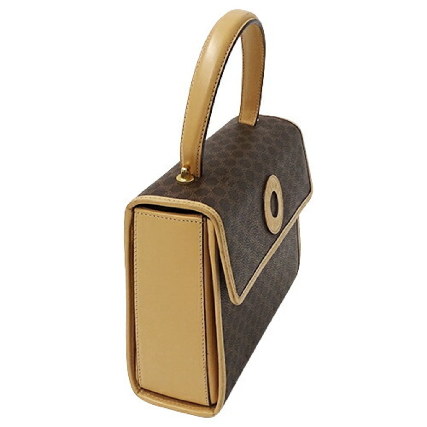 Celine Bag Ladies Handbag Macadam Circle Brown