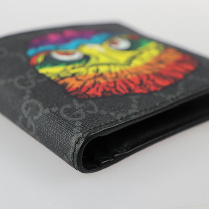 Gucci coin wallet folio 451266 GG Supreme canvas gray multicolor eagle bird