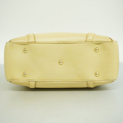 GUCCIAuth  140696 Women's Leather Handbag Ivory