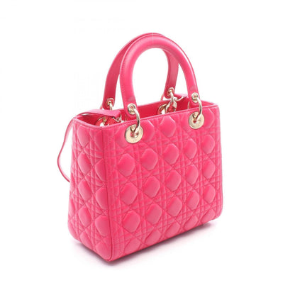 Christian Dior Pink Leather Handbag ()
