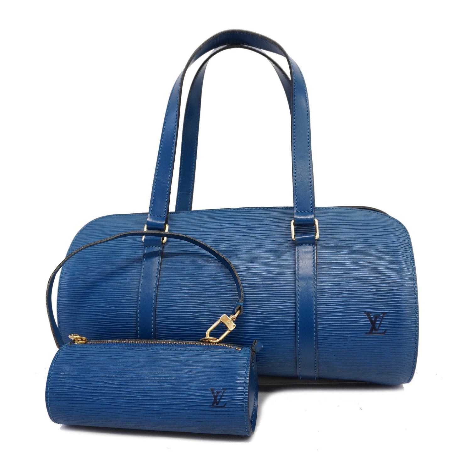 Louis VuittonAuth  Epi Sufro M52227 Women's Handbag Toledo Blue
