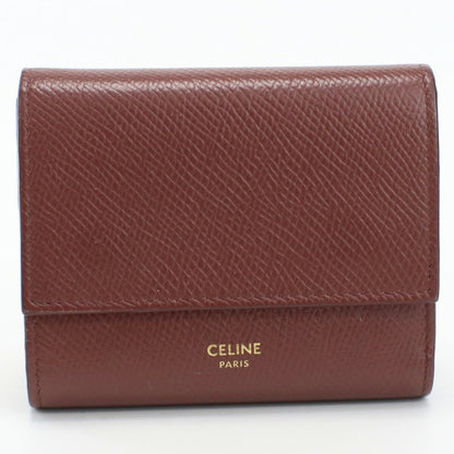 Celine Small Trifold Wallet Leather Ladies