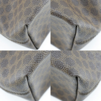 Celine Macadam Tote Bag Old PVC Made in China Brown Magnetic Type Women's