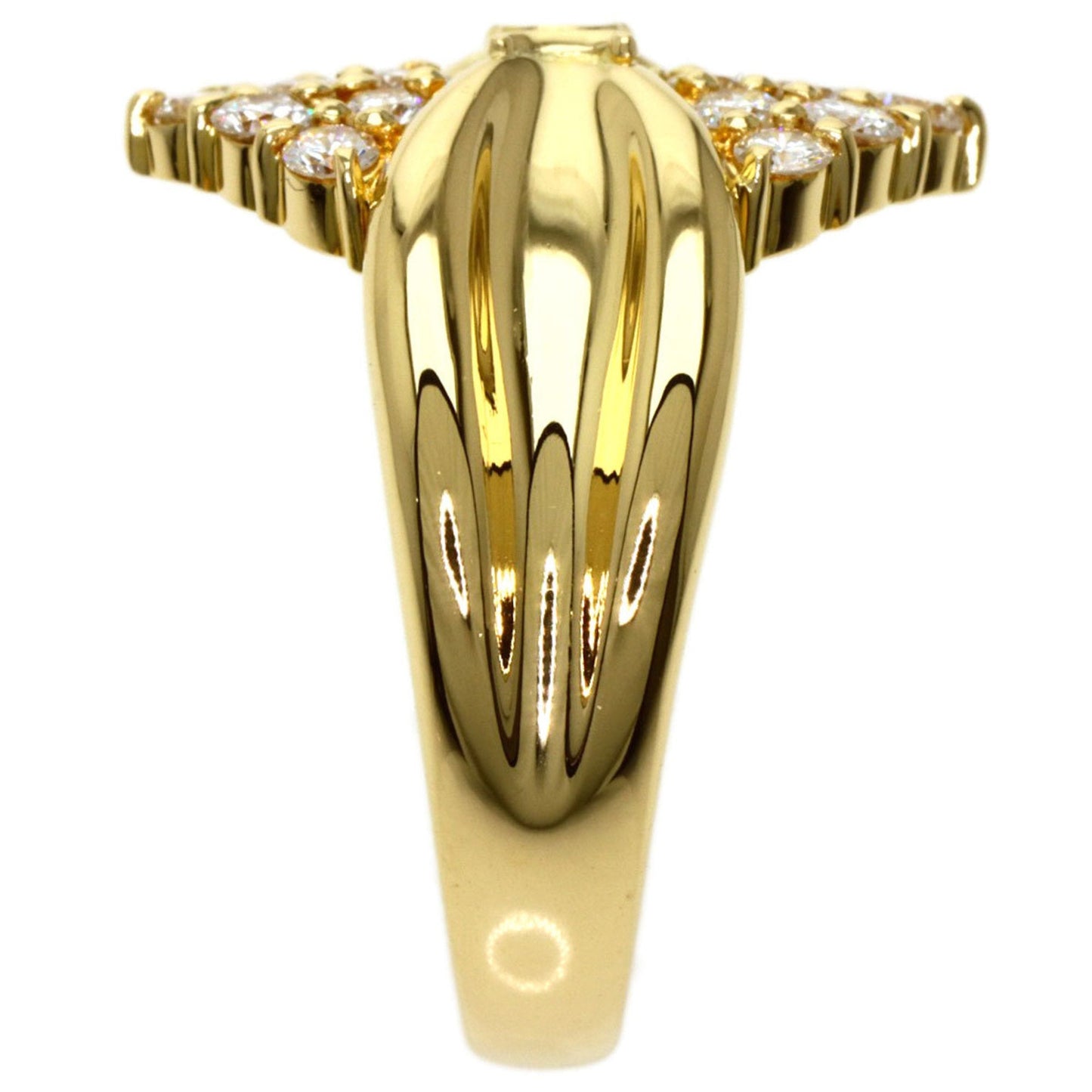 Celine diamond ring K18 yellow gold Ladies