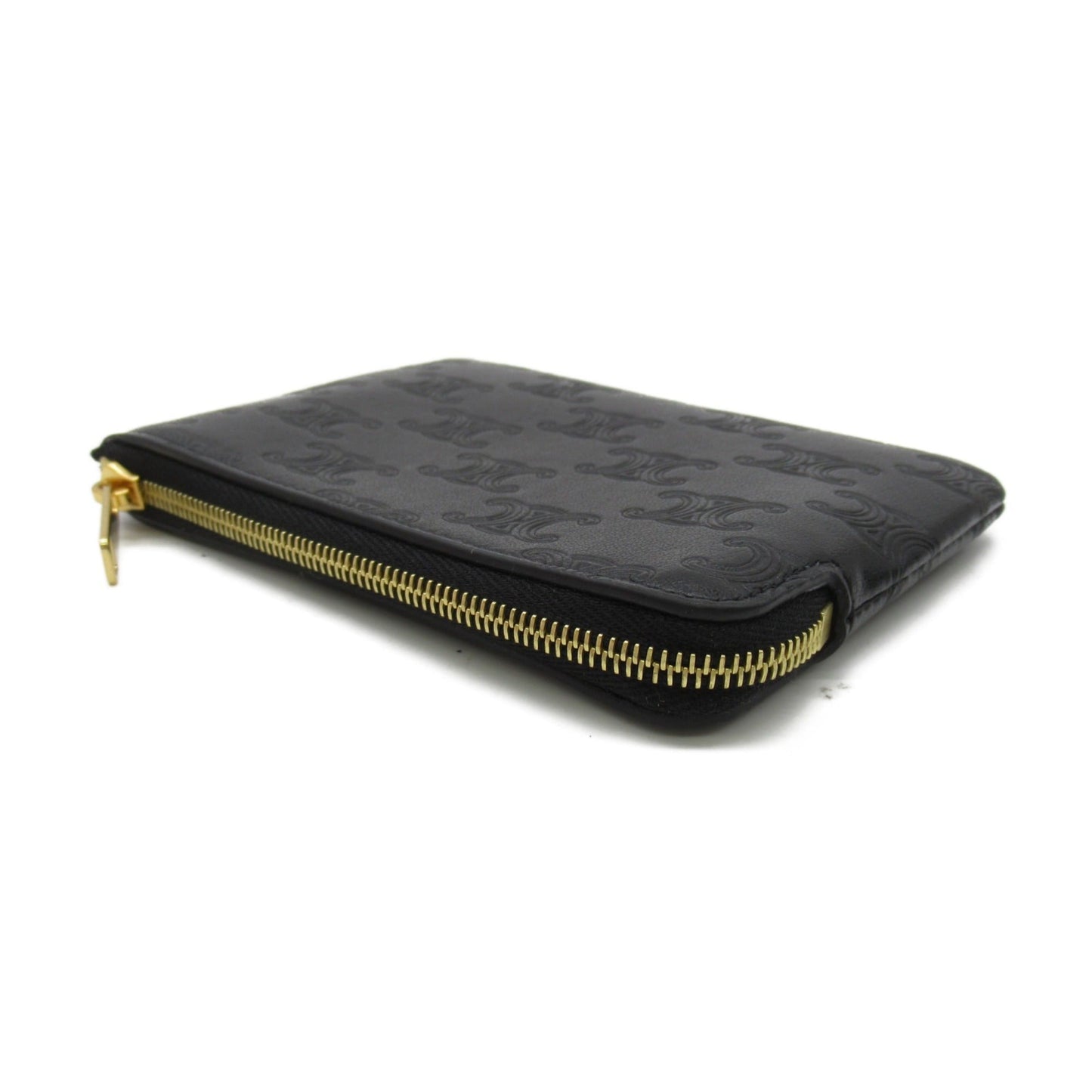 Celine coin purse with hook Black leather