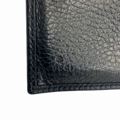 Gucci Black Leather Wallet (Tri-Fold)