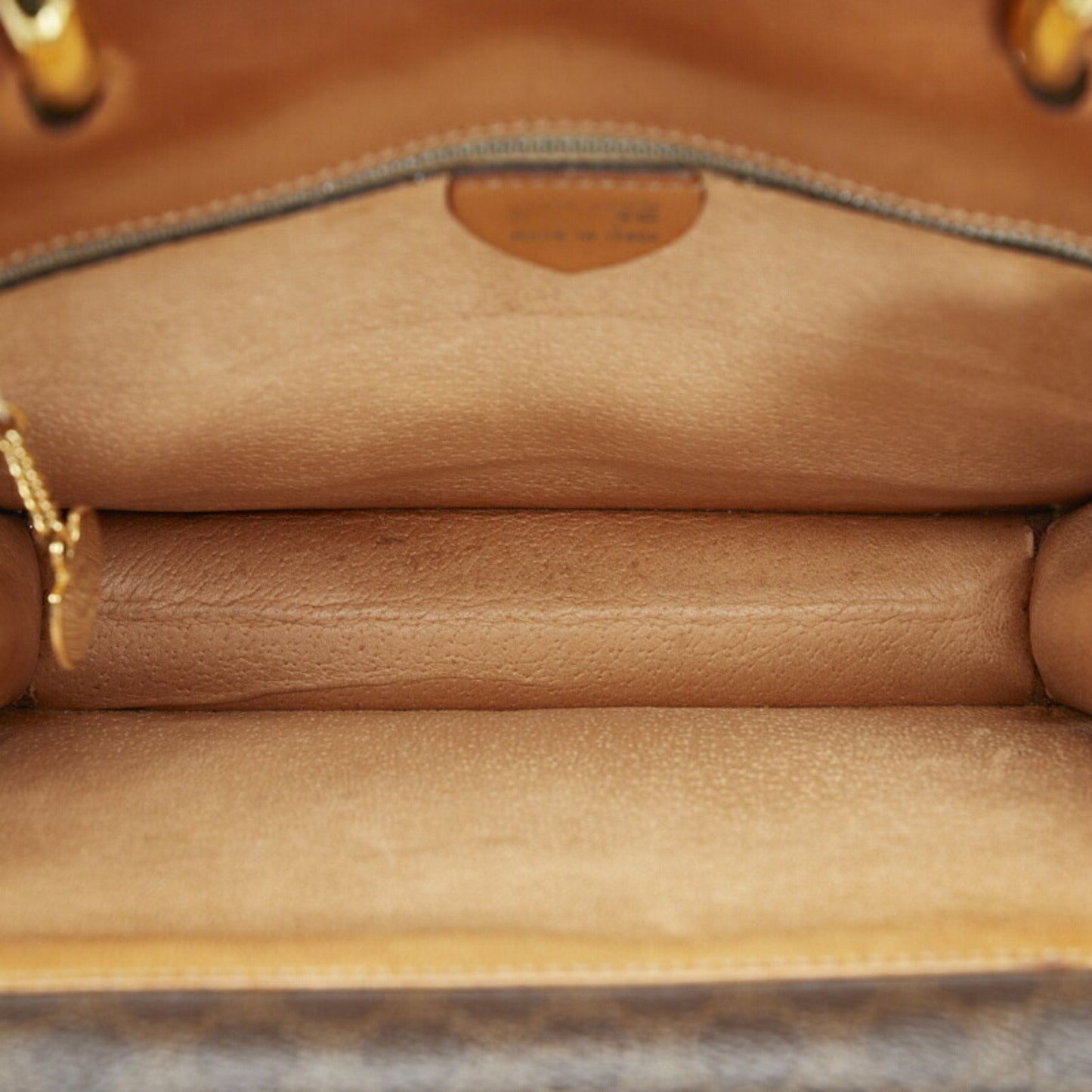 Celine Macadam Handbag Brown PVC Leather Ladies