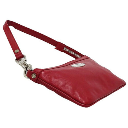 Celine bag ladies handbag hand pouch leather red micro