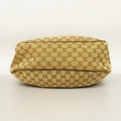 GUCCI  Sukey Shoulder Bag 232955 GG Canvas,Leather Shoulder Bag Beige,Brown