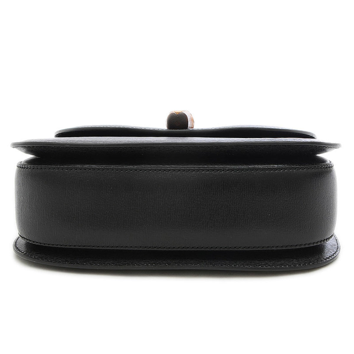 Gucci Classic Bamboo Top Handle Bag 2Way Shoulder Leather Black 409398