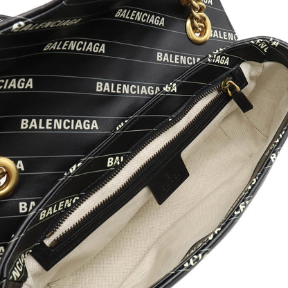 Gucci BALENCIAGA Balenciaga Collaboration GG Marmont The Hacker Project Small Bag Shoulder Black 443497