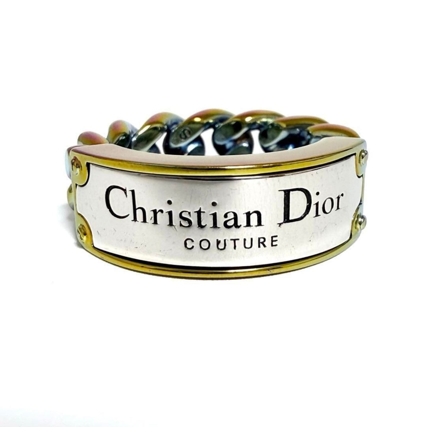 Christian Dior Multi-Color Metal Band Ring ()