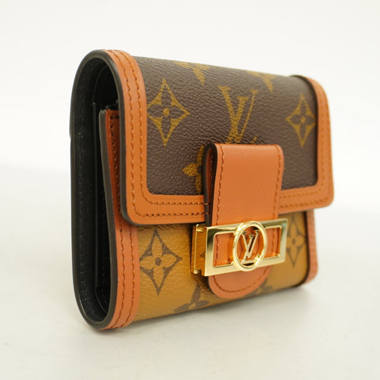 Louis VuittonAuth  Monogram Reverse Portofeuil Daufine Compact M68725 Women's