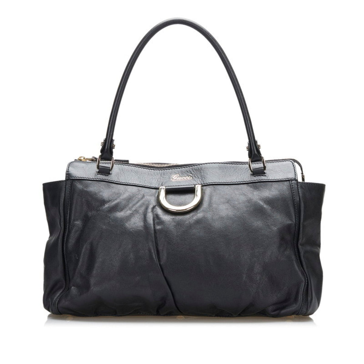 Gucci Abbey Handbag Tote Bag 189831 Black Leather Ladies Gucci
