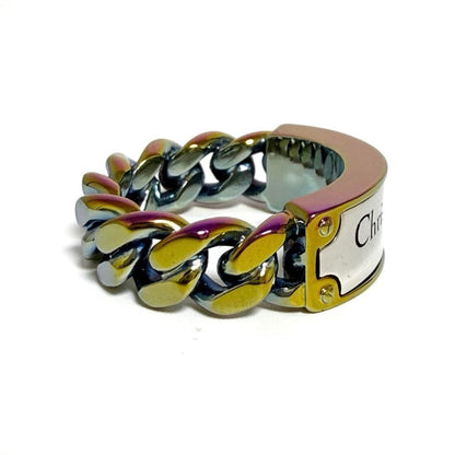 Christian Dior Multi-Color Metal Band Ring ()