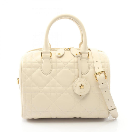 Christian Dior White Leather Handbag ()