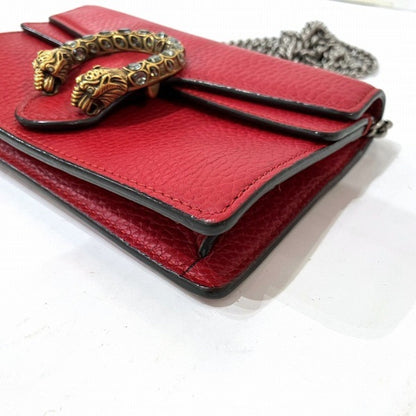 Gucci Red Color Leather Shoulder Bag