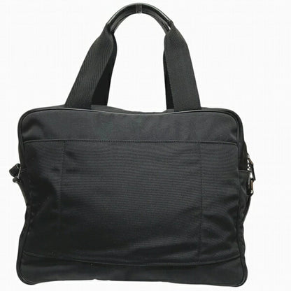 Gucci Black Nylon Leather Shoulder Bag