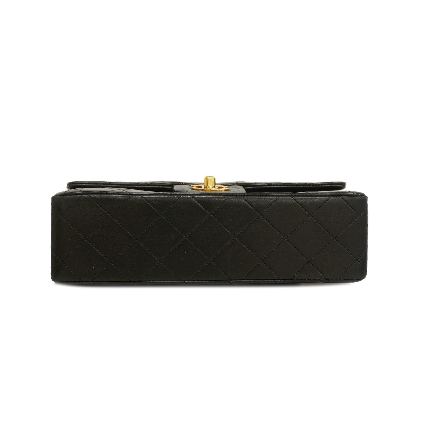 CHANEL Matelasse W Flap W Chain Lambskin Women's Leather Shoulder Bag Black