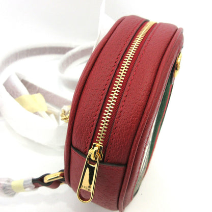 Gucci Bag Offidia Mini Rucksack Backpack Red Flower Circle Ladies GG Flora