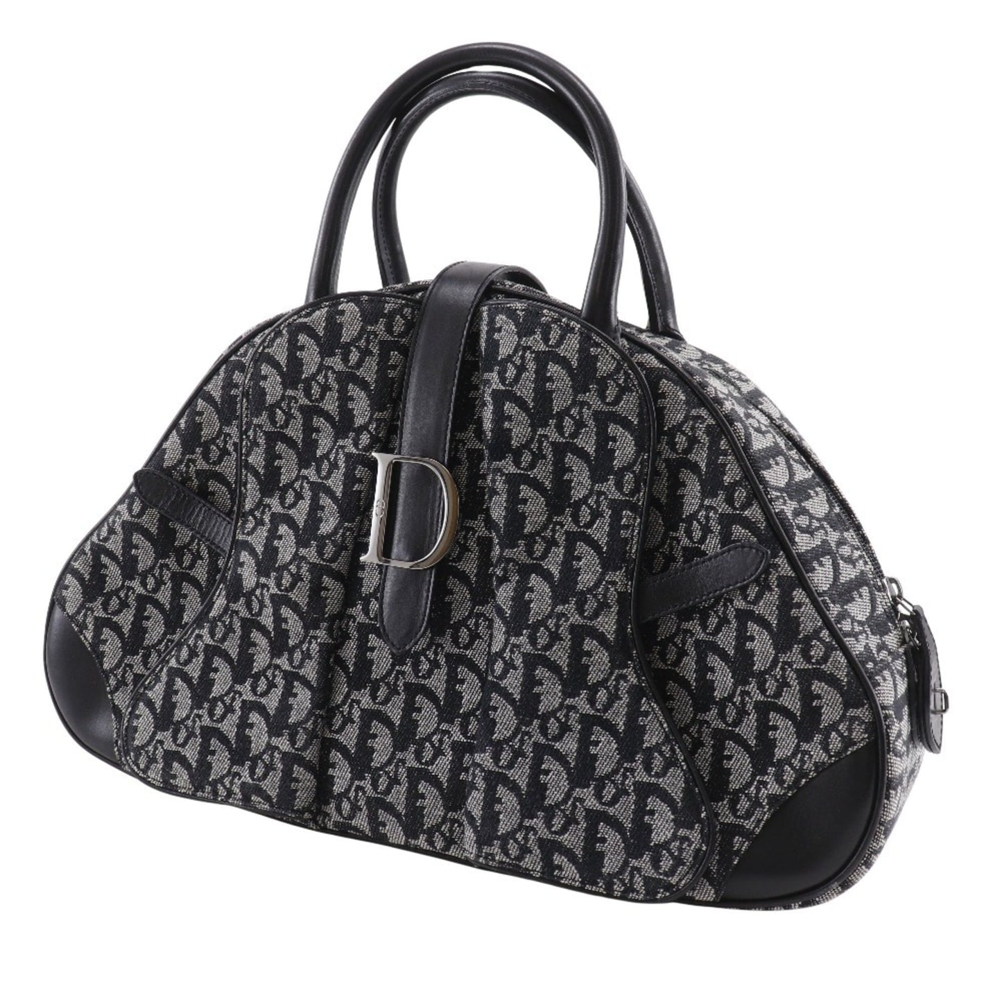 Christian Dior Trotter Navy Trotter Handbag Saddle Bag ()