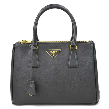 Prada handBag shoulder Bag SAFFIANO LUX calf black ladies 1BA863