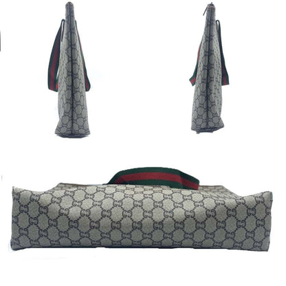 Gucci Gray Pvc Leather Tote Bag