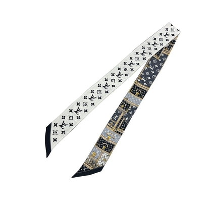 LOUIS VUITTON Bandeau BB Let's Go M76442 OS0261 100% Silk Scarf Monogram Women's Men's