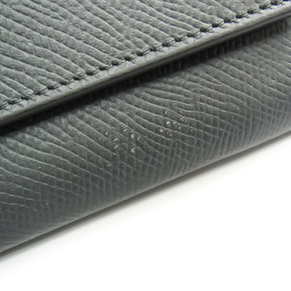 Celine Large Flap Wallet 10B563BEL Women's Calfskin Long Wallet (bi-fold) Gray