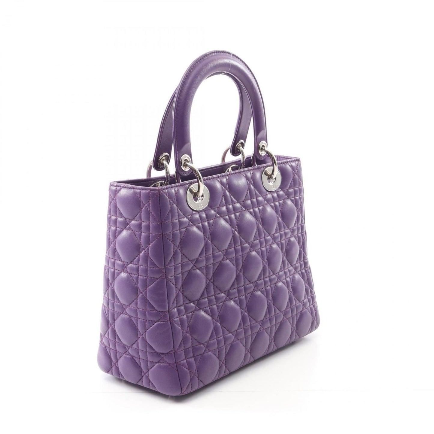 Christian Dior Purple Leather Handbag ()