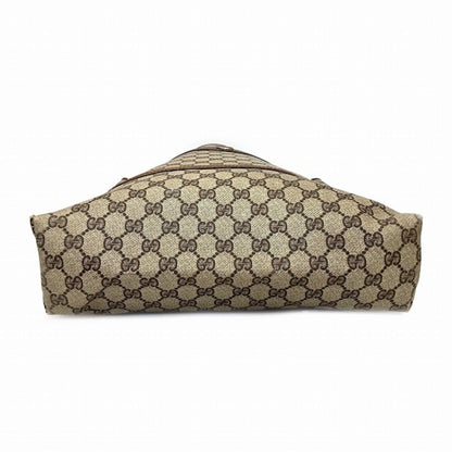 Gucci Sherry Line Brown Pvc Leather Tote Bag