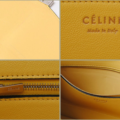 Celine shoulder bag clutch 2way Celine 171953 Yellow with yellow strap