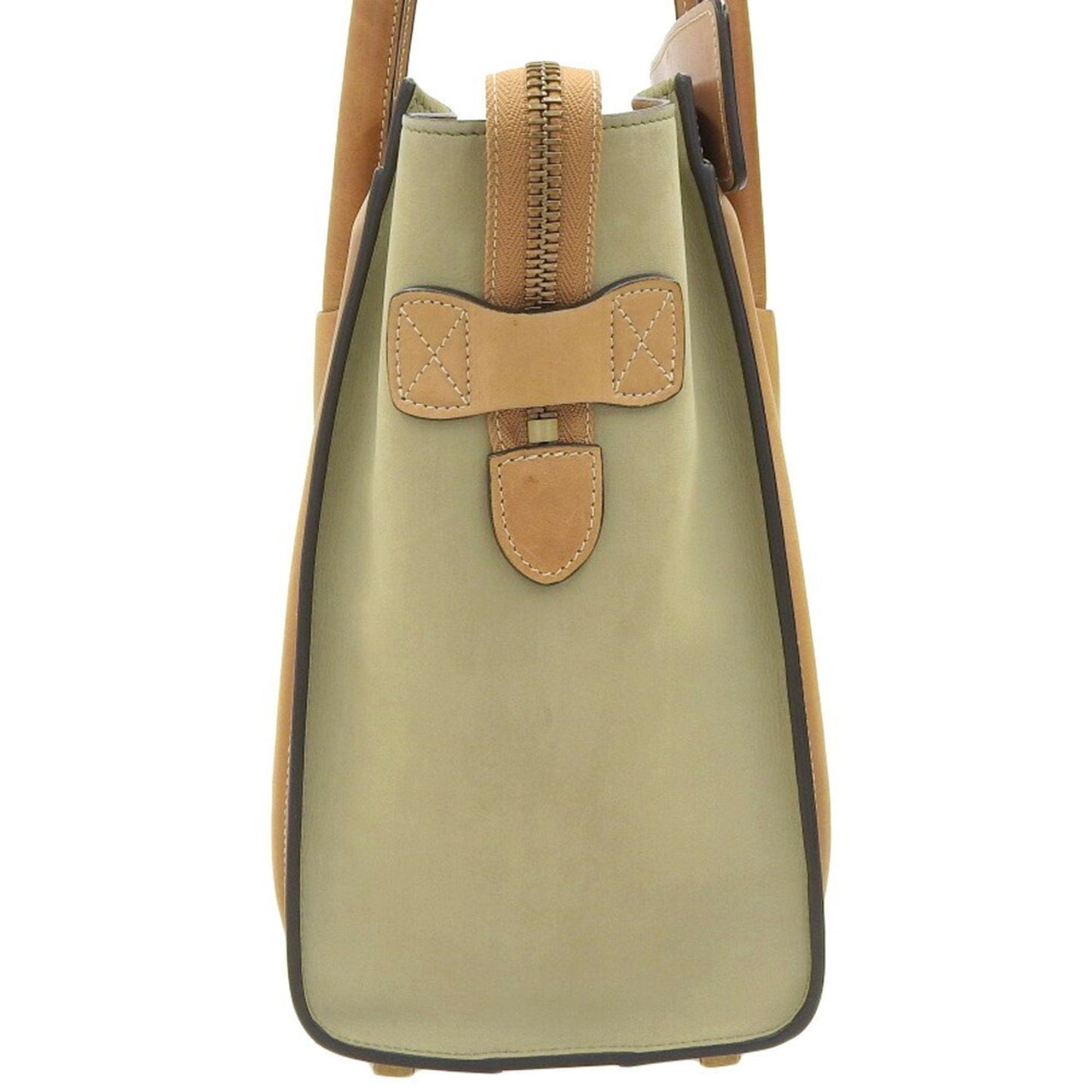 Celine luggage micro shopper tricolor handbag beige mint green 167793 A03 15LK