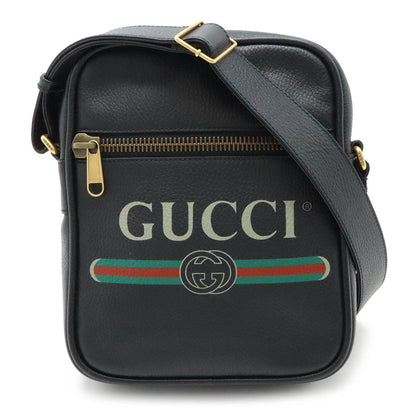 Gucci Black Leather Shoulder Bag ()