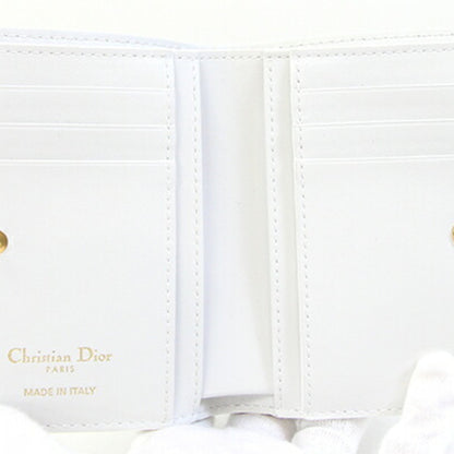 Christian Dior White Leather Wallet (Bi-Fold) ()
