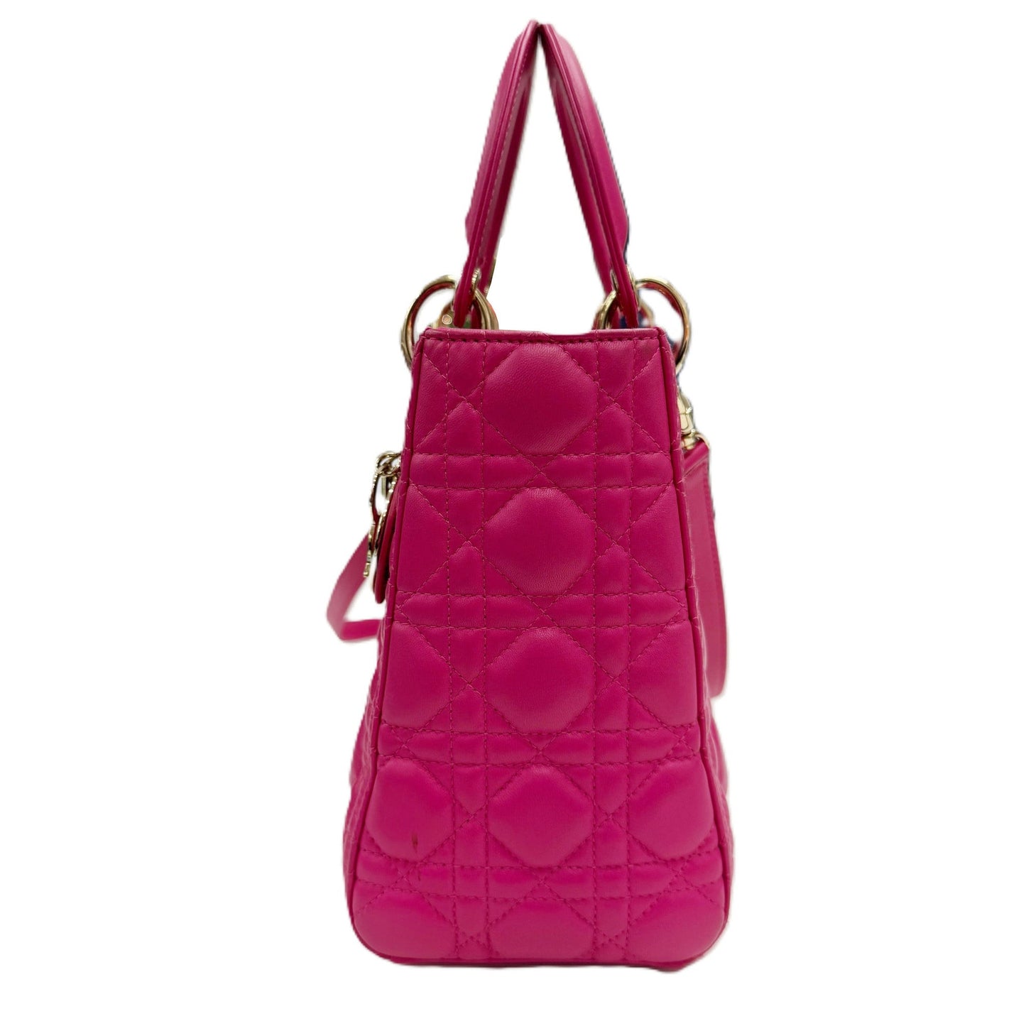 Christian Dior Pink Leather Shoulder Bag ()