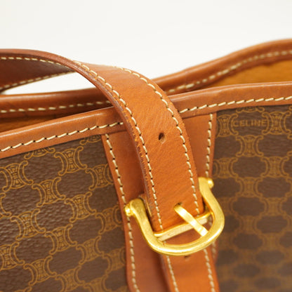 Celine  Macadam Handbag Women's PVC,Leather Handbag Brown