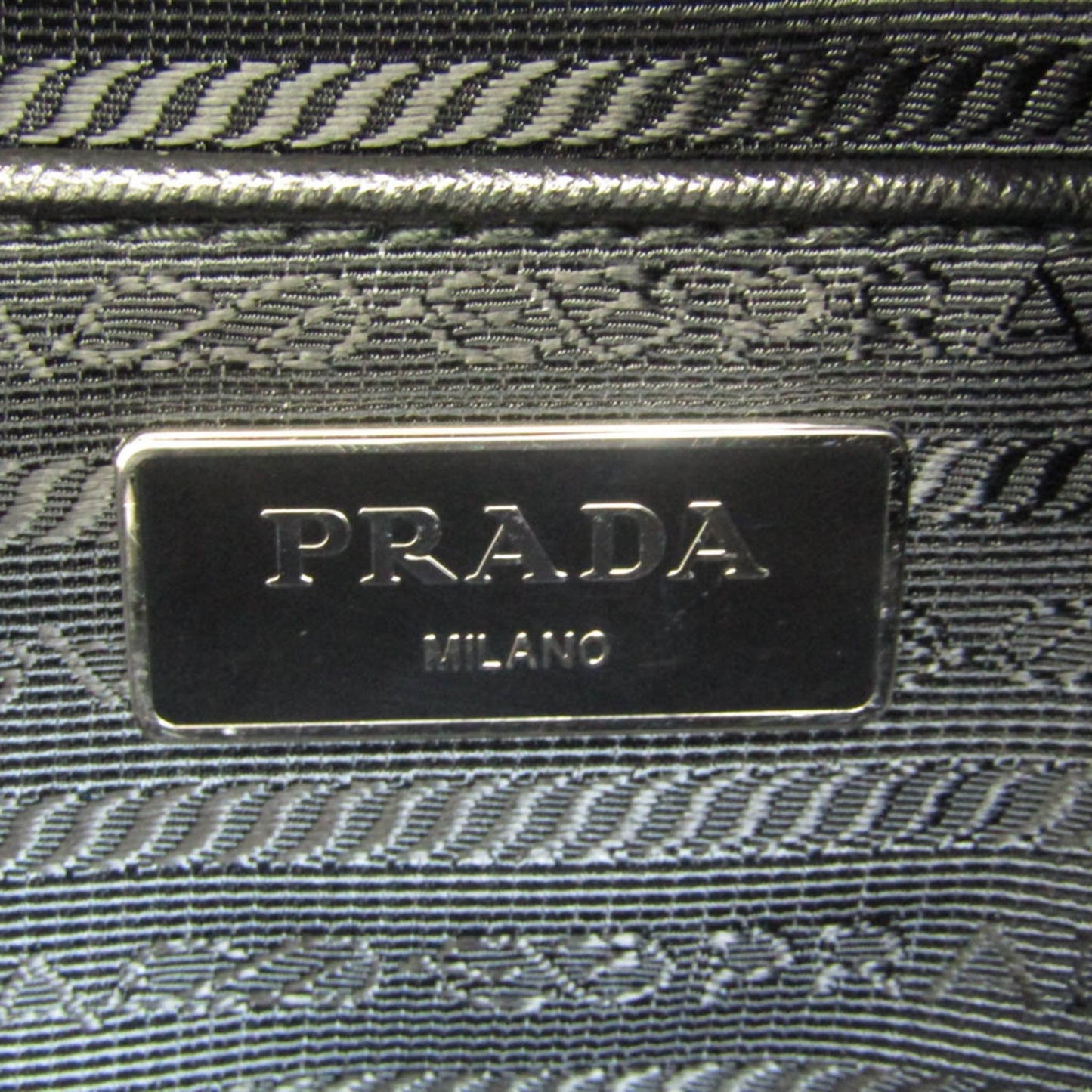 Prada TESSUTO Women,Men Nylon Shoulder Bag Black