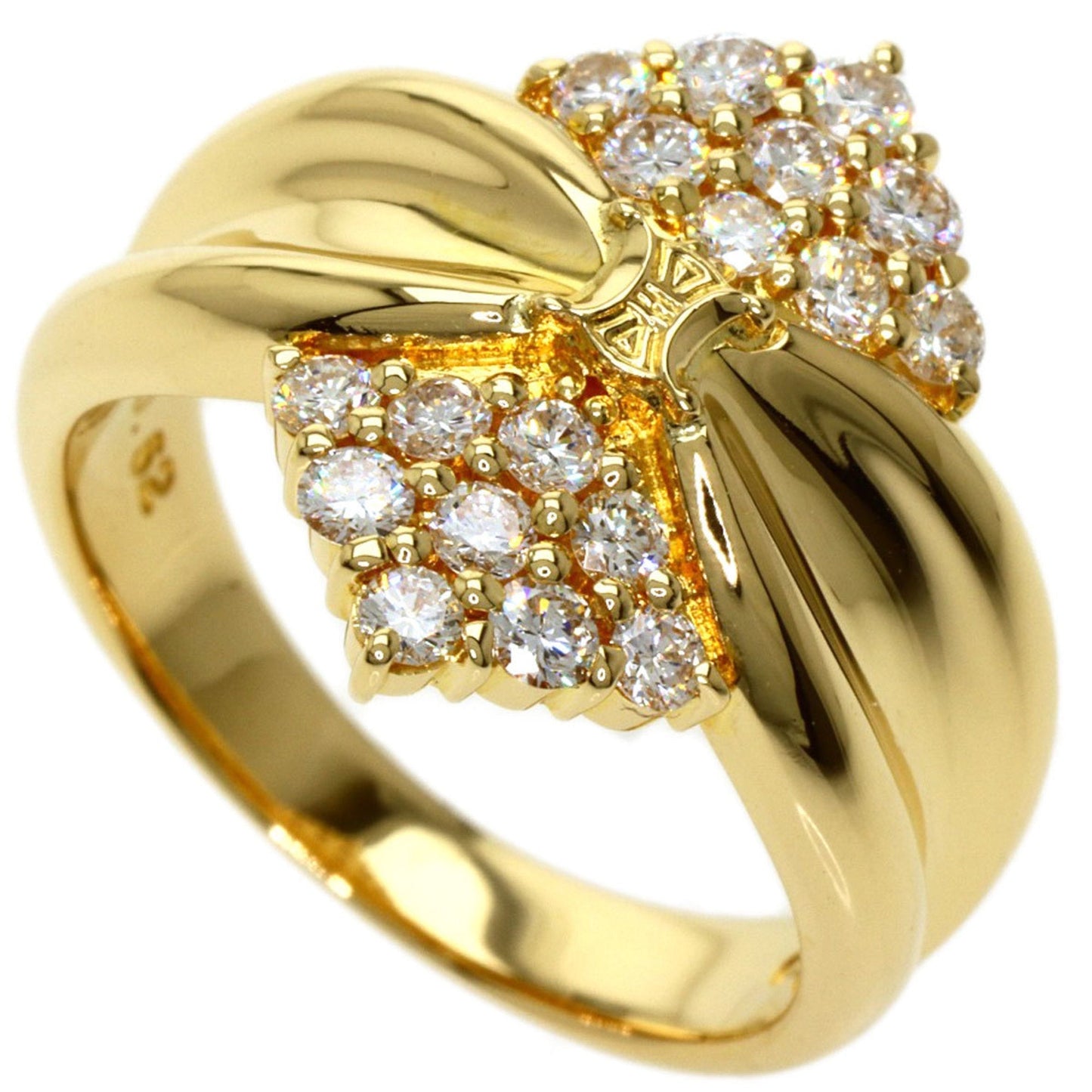 Celine diamond ring K18 yellow gold Ladies