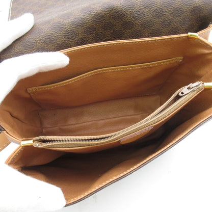 Celine Shoulder Bag Brown PVC coated canvas
